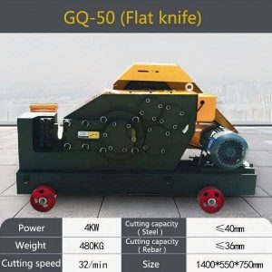 Rebar vágógép GQ50 (lapos kés)